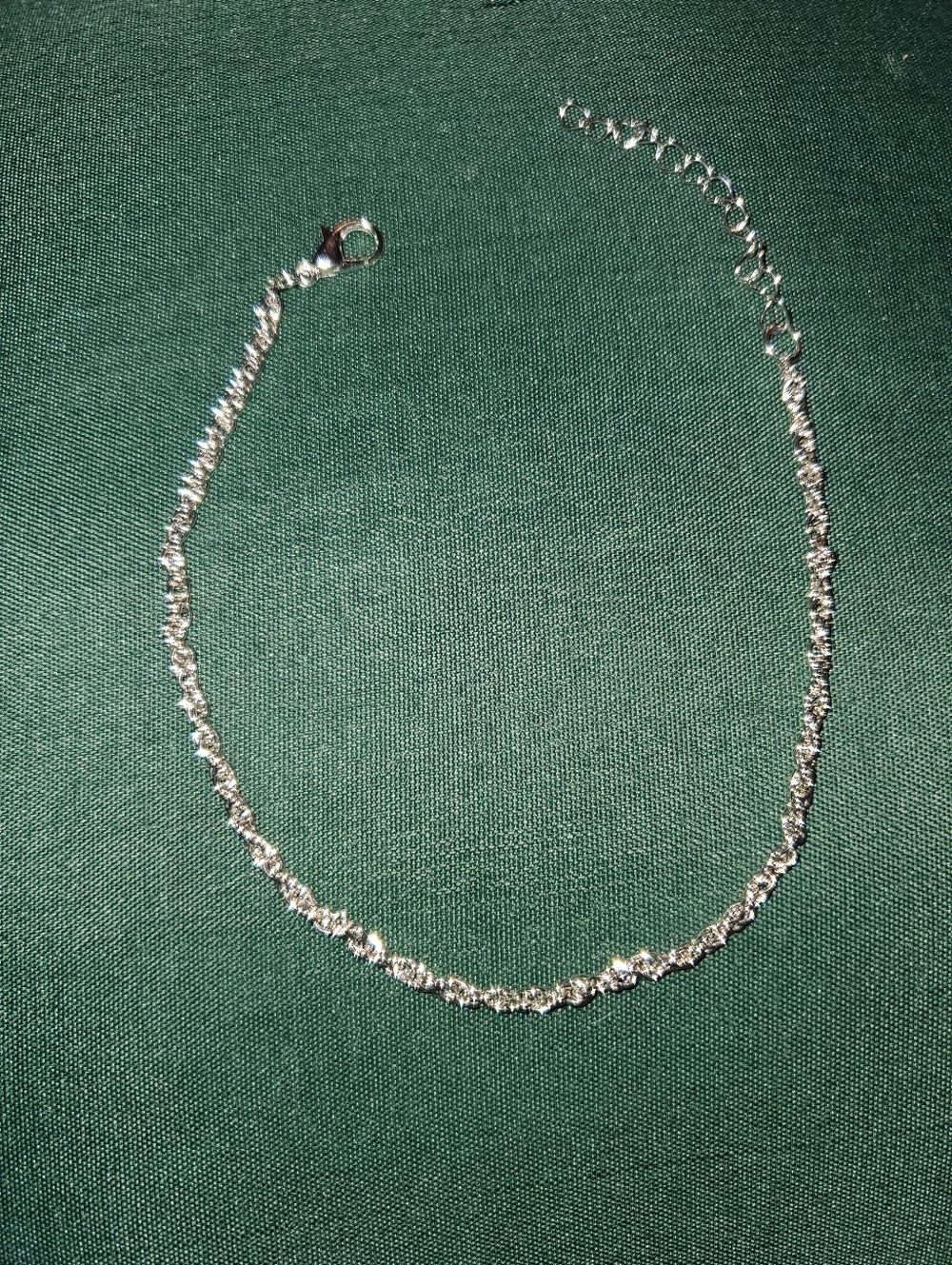 B2G1F Delicate Silver Twisted Anklet